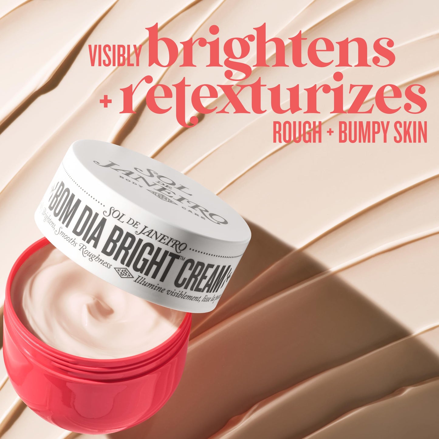 Sol de Janeiro Visibly Brightening and Smoothing Bom Dia AHA Body Cream 240mL/8.1 fl oz.