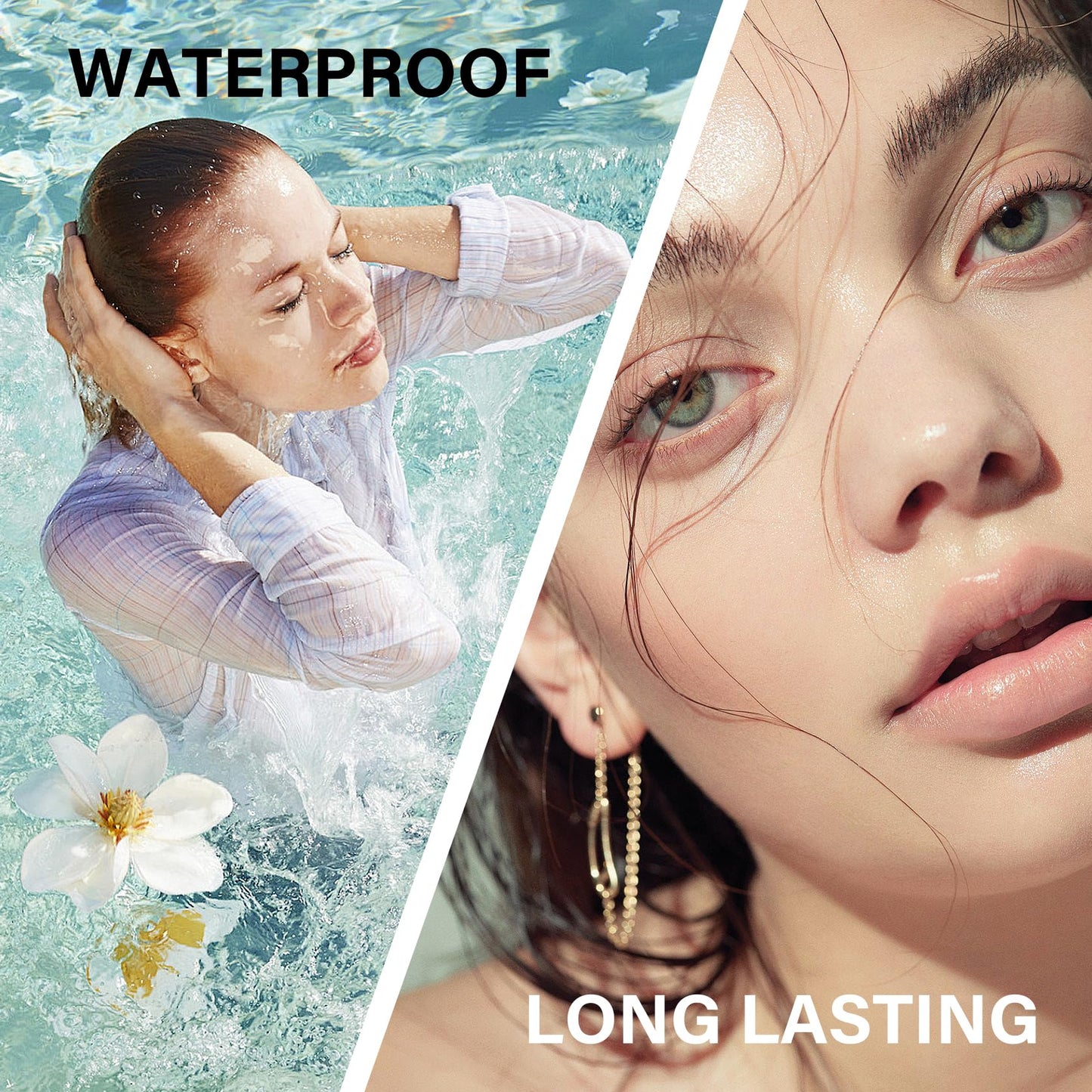 2PCS Mushroom Head Air Cushion CC Cream Set – Moisturizing, Oil-Control, Full-Coverage BB Cream with Brush & Sponge for All Skin Types