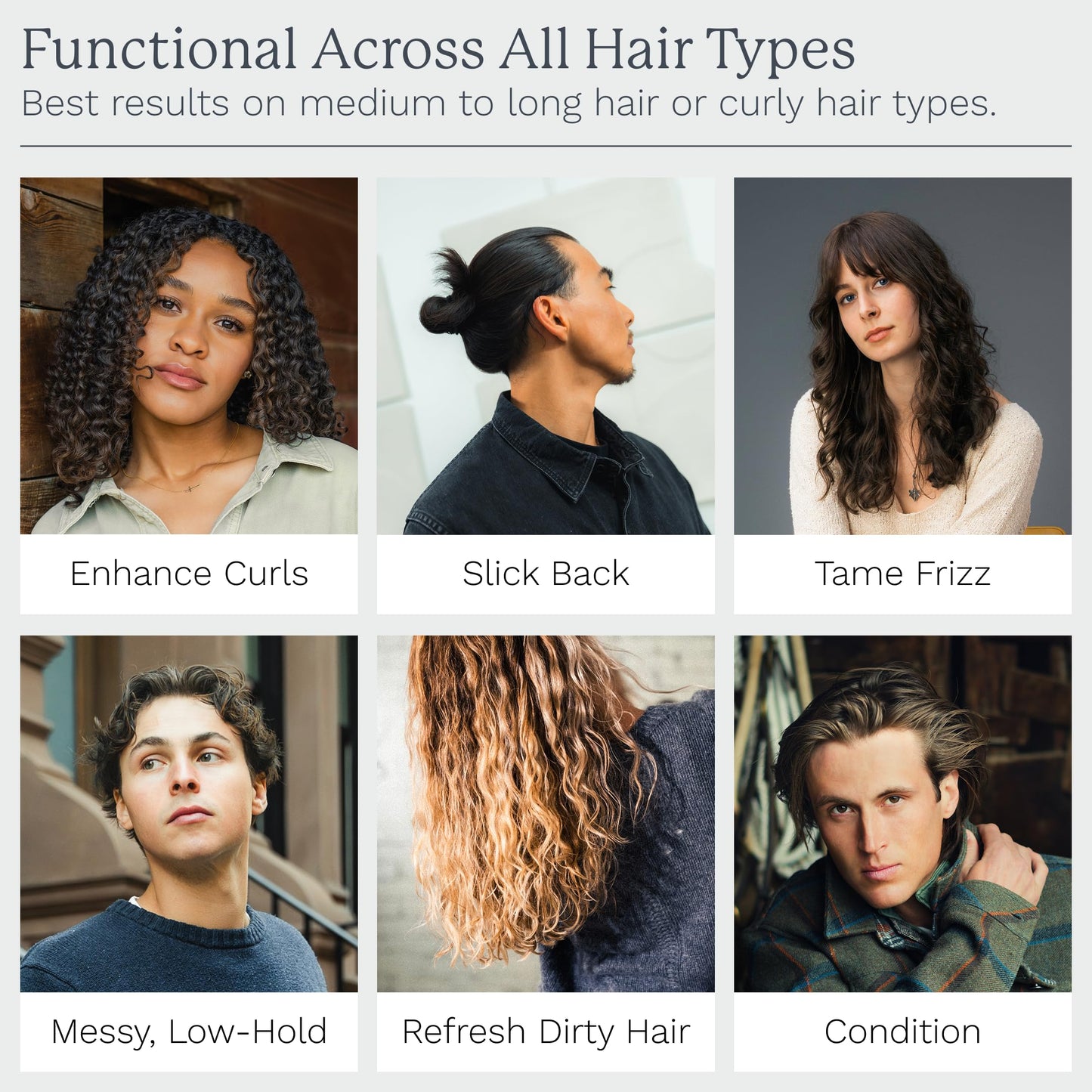 Highland Glacial Cream 2.5 oz – Multi-Use Hair Styling Cream to Smooth, De-Frizz, Texturize & Enhance Curls – Natural, Plant-Derived Formula for All Hair Types