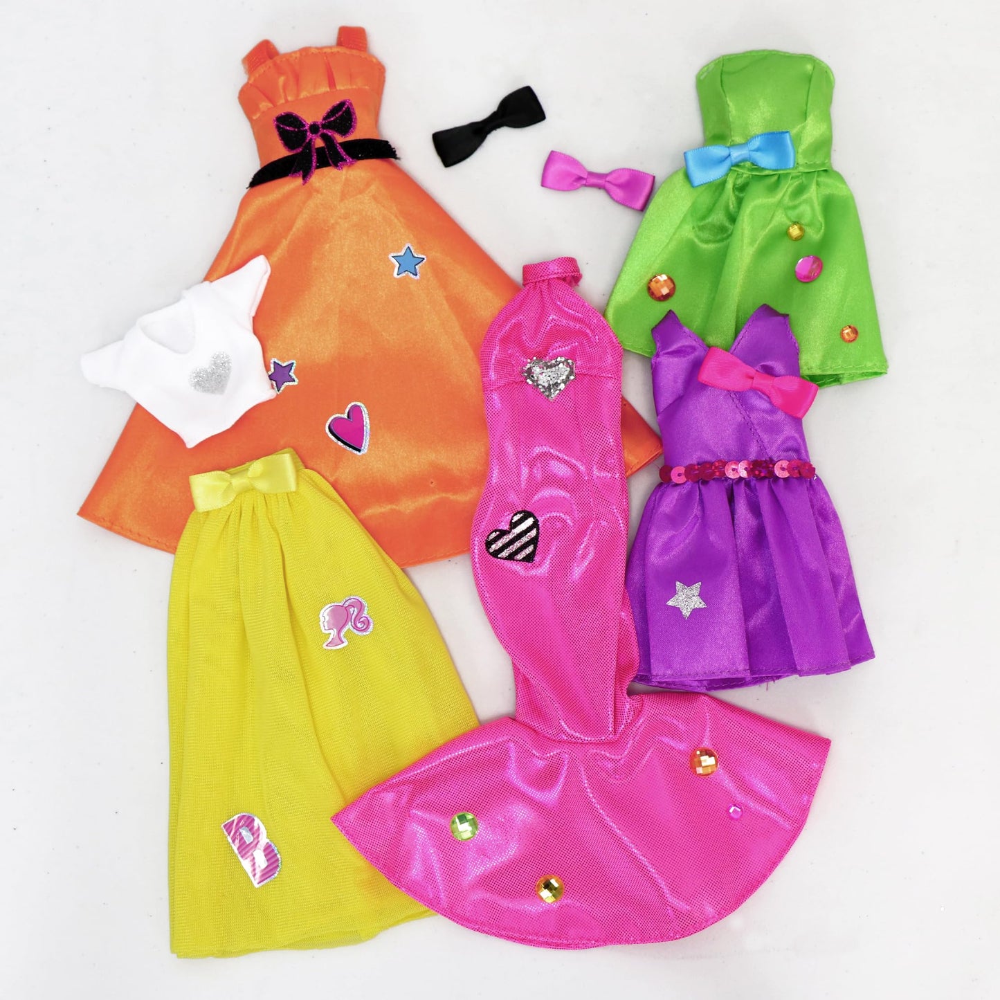 Barbie Be a Real Fashion Designer Neon Edition – DIY Dress-Up Kit with Neon Fabrics & Accessories for Creative Girls 6+