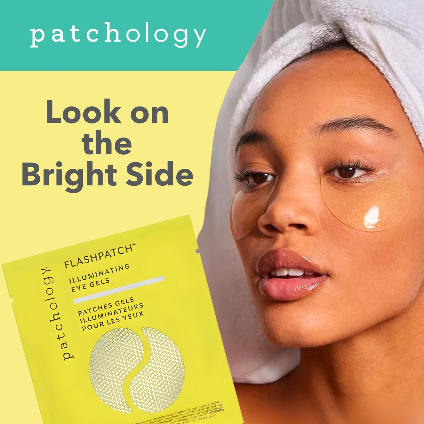 PATCHOLOGY Brightening Eye Masks – 5 Pairs Hydrating Under Eye Patches with Vitamin C for Dark Circles & Puffiness, Women & Men