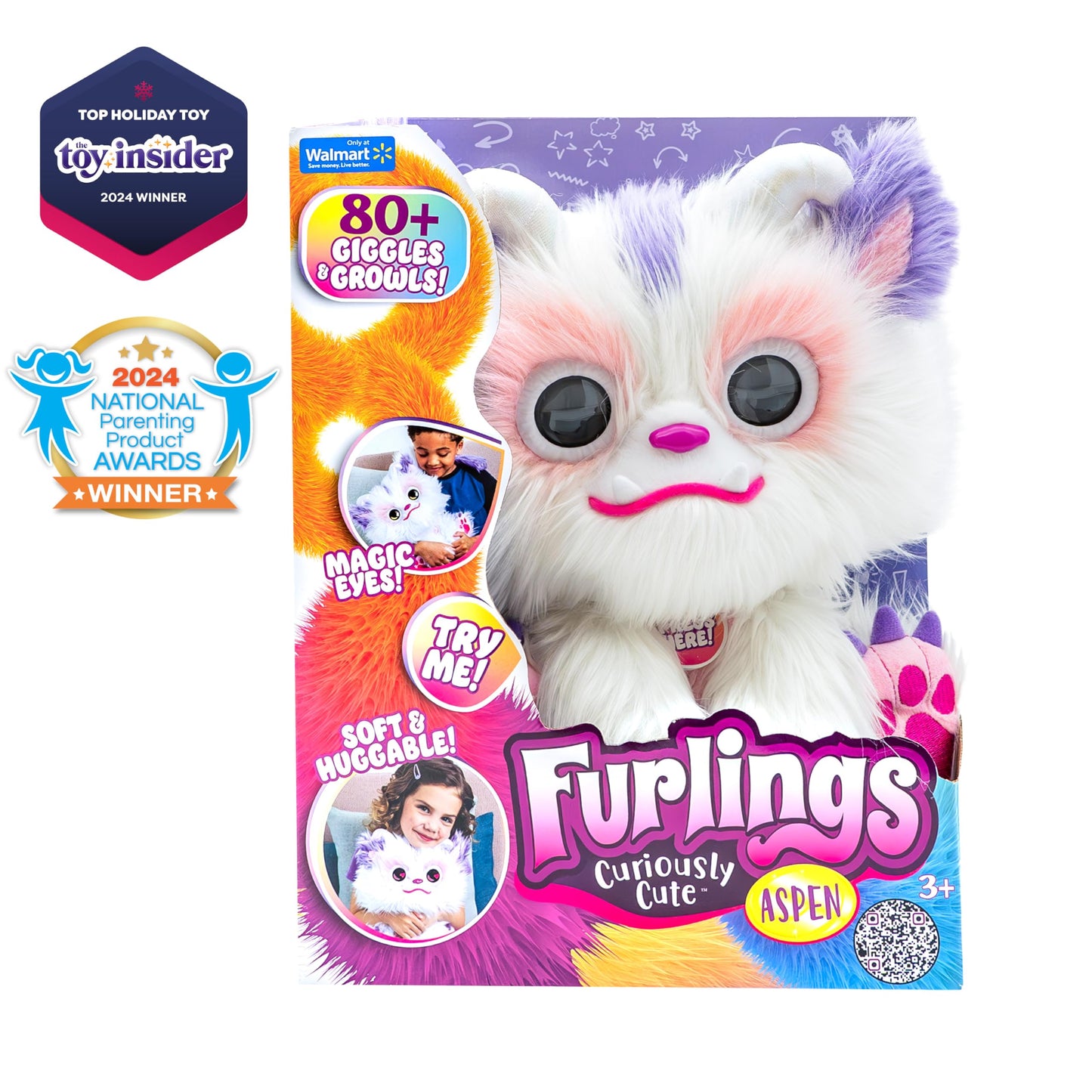Aspen - 13" Interactive Plush Toy, 80+ Sounds & Animations, Gift for Girls & Boys 3+
