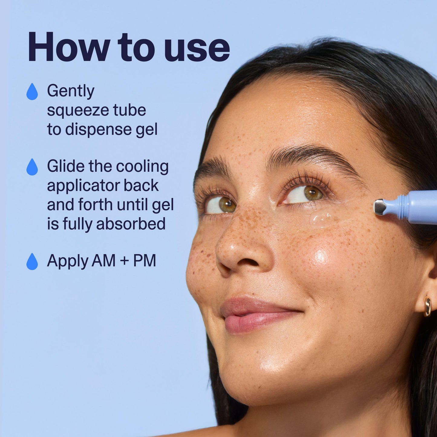 Curology Hydro+ Eye Gel, Hydrating Under Eye Cream with Hyaluronic Acid and Caffeine, 0.5 fl oz