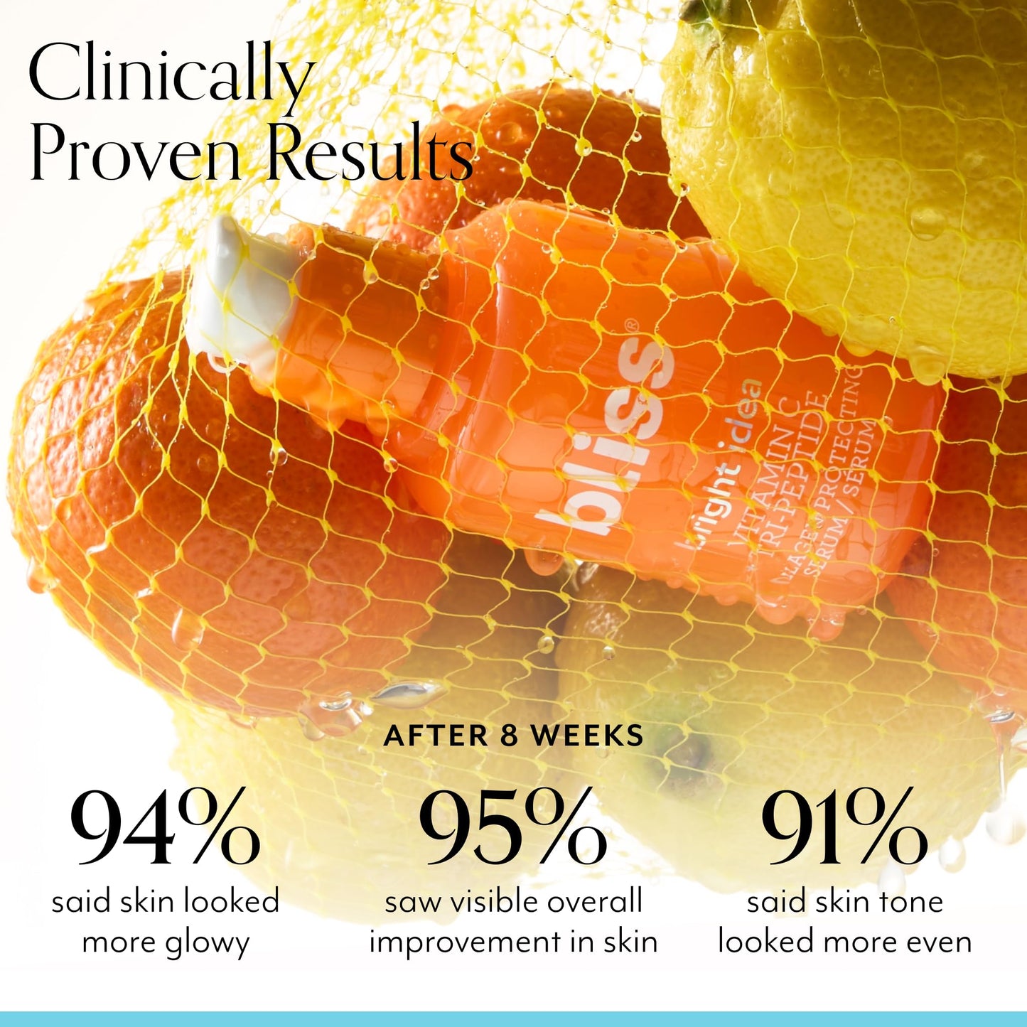 Bliss Bright Idea Vitamin C + Tri-Peptide Serum – 15% Brightening & Barrier Boost, Anti-Aging, Collagen & Elasticity, 1 fl oz