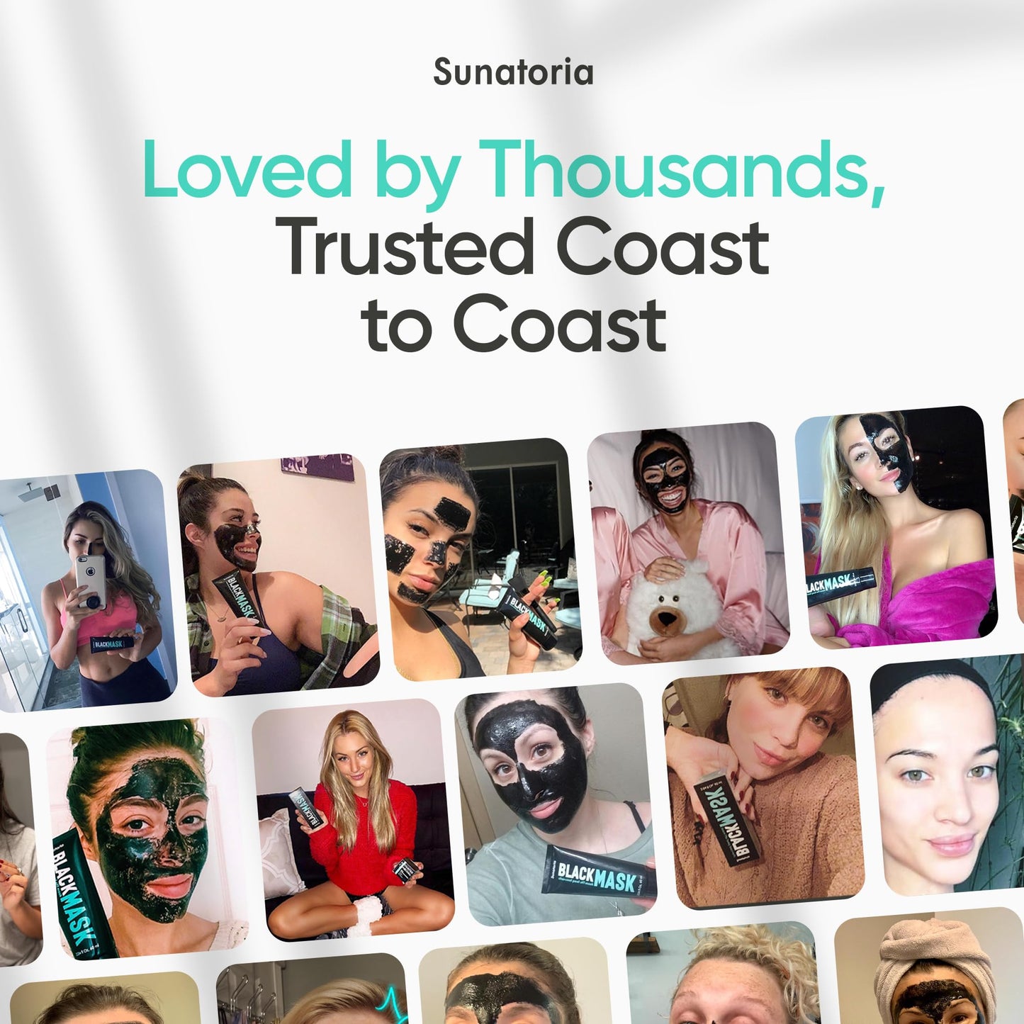 SUNATORIA Activated Charcoal Peel-Off Mask - Deep Pore Blackhead Remover for Men & Women, Nose & Face Care, Pore Cleaner