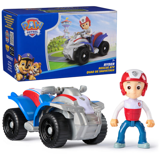 Paw Patrol, Ryder’s ATV Toy Vehicle with Collectible Action Figure, Sustainably Minded Kids Toys for Boys & Girls Ages 3 and Up