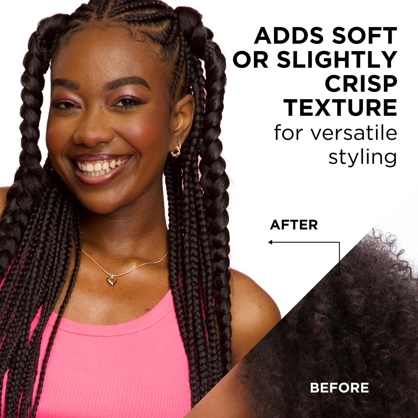 Style Factor EDGE BOOSTER Extra Strength Setting Mousse Travel Size – Frizz Control, Extra Volume, and Conditioning – 2.5oz Morganite Mousse for Curly Hair