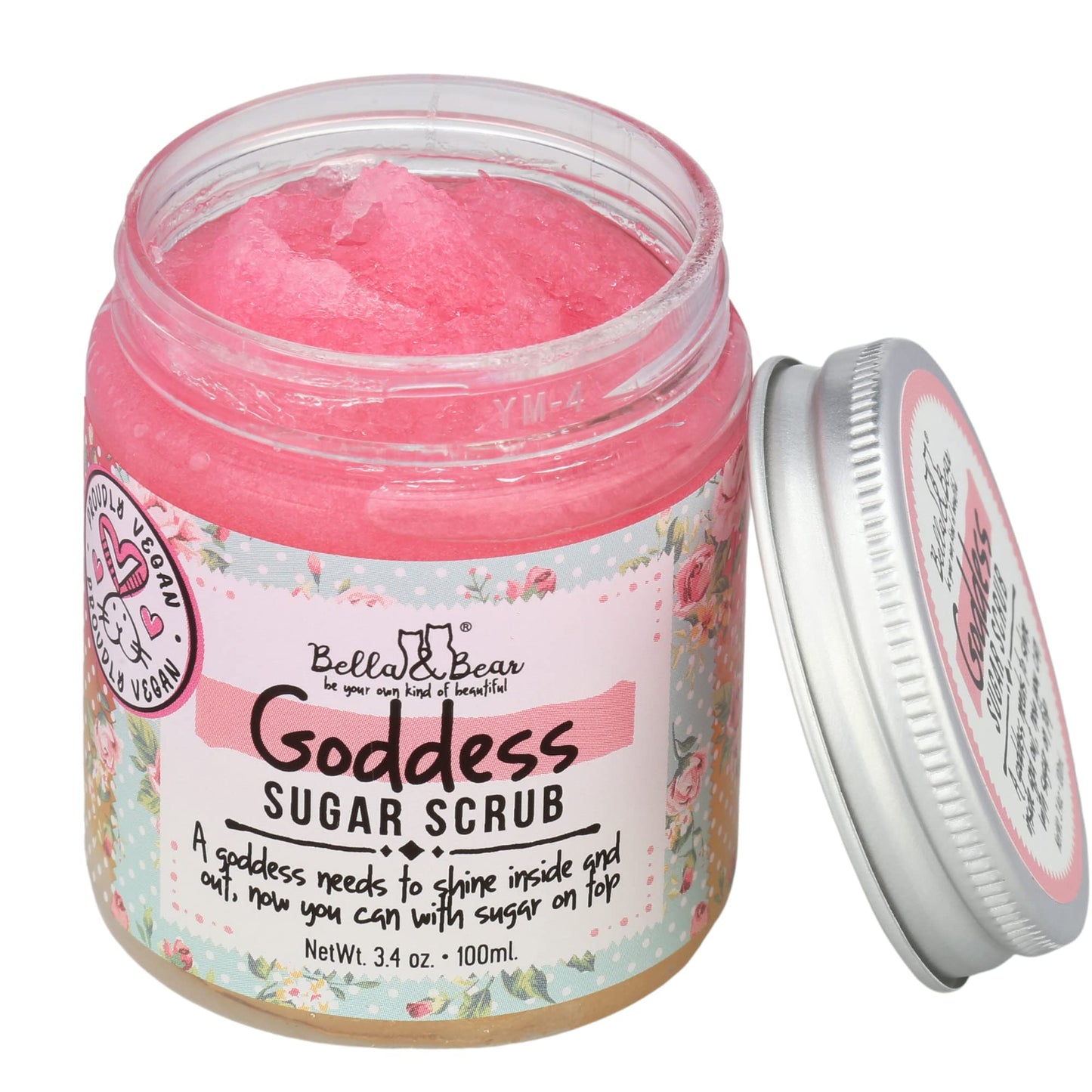 Bella & Bear Goddess Sugar Scrub - Travel Size - Vegan 3.4oz (Travel Size)