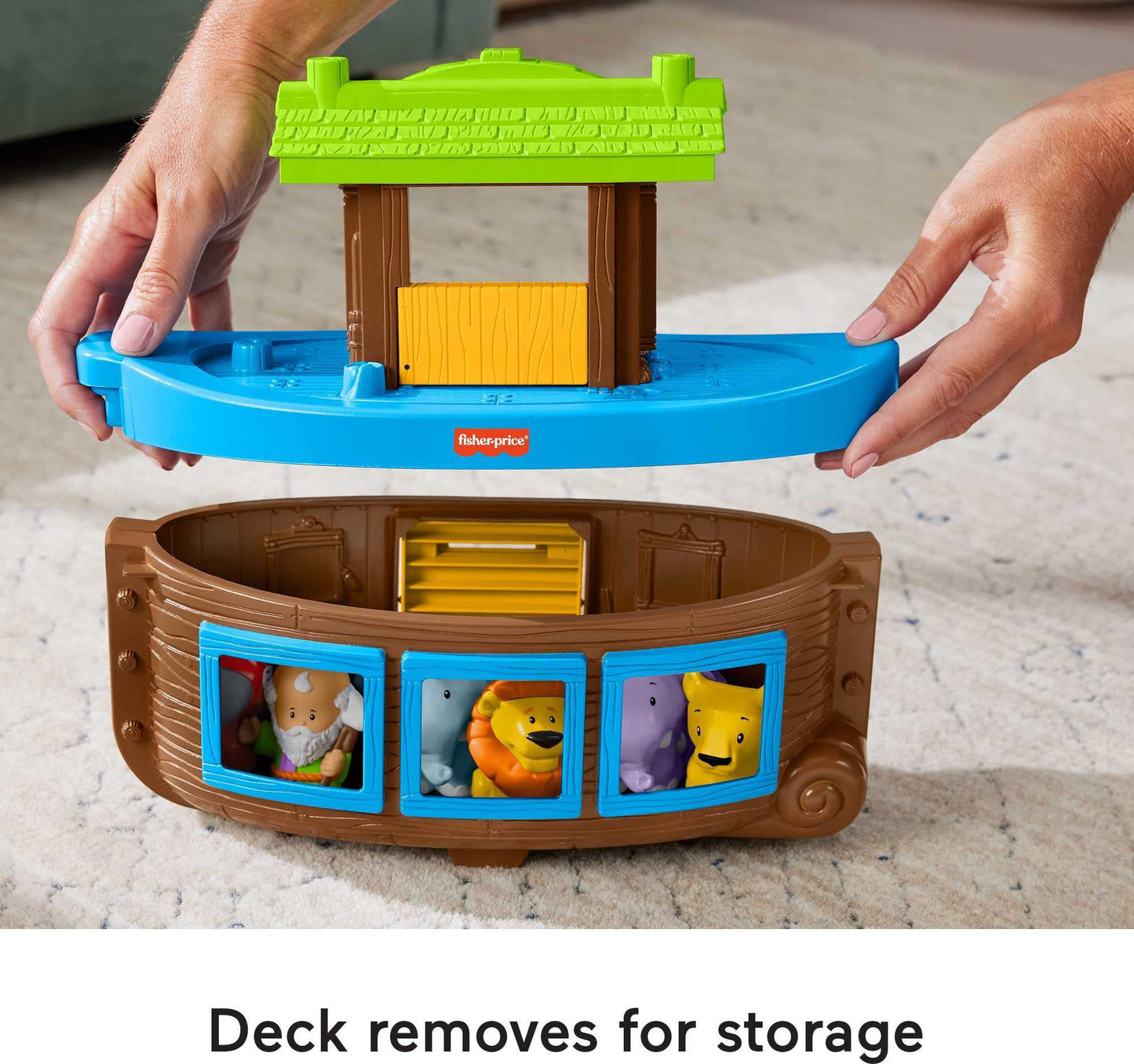 Fisher-Price Little People Toddler Toy Noah’s Ark Playset with 12 Animals & Noah Figure for Pretend Play Kids Ages 1+ Years (Amazon Exclusive)