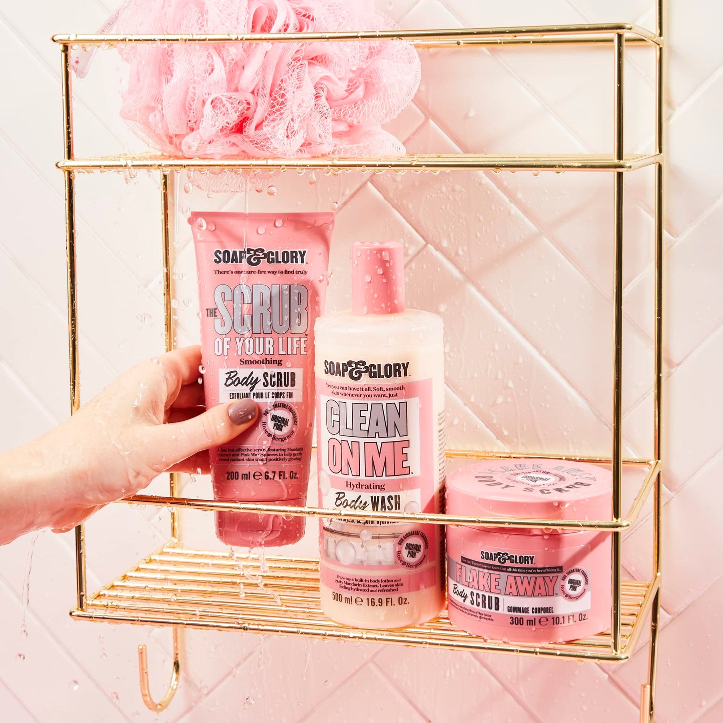 Soap & Glory The Scrub Of Your Life Body Scrub 200ml – Vegan Rose & Bergamot Exfoliating, Smoothing & Buffing with Shea Butter & Vitamin E