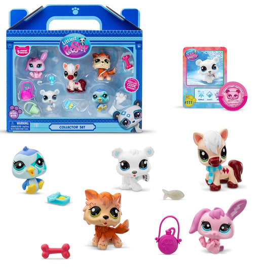 Littlest Pet Shop Winter Besties Collector Set – LPS Gen 7 Mystery Figures, Surprise Collectible Toy for Kids, Girls & Boys 4+
