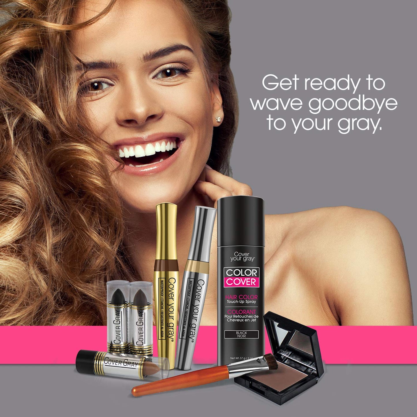 Cover Your Gray Brush-In Wand - Medium Brown