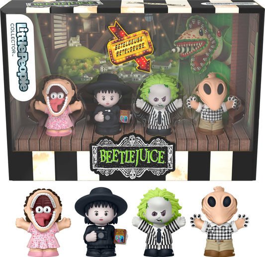 Little People COLLECTOR Beetlejuice Special Edition Set for Movie Fans, 4 Character Figures in a Display Package (Amazon Exclusive)