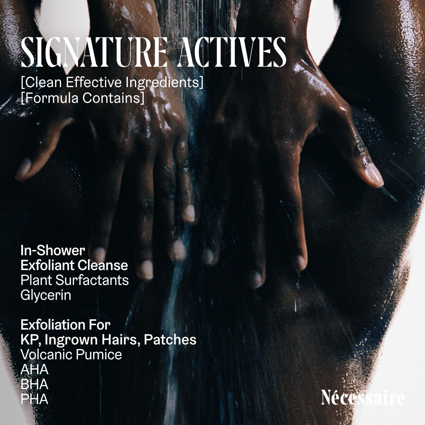 Nécessaire The Body Exfoliator – Eucalyptus AHA/BHA/PHA, Smooths Rough Patches & Keratosis Pilaris, Hypoallergenic, Dermatologist-Tested 180ml