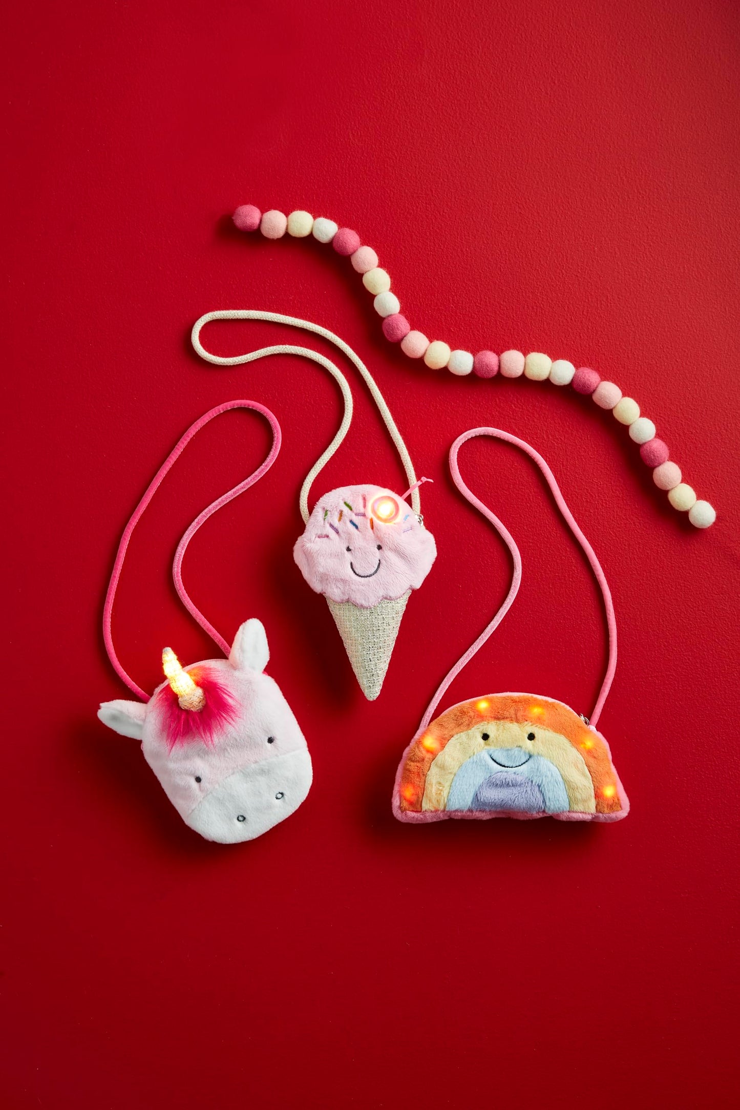 Mud Pie Children Light Up Purse, Ice Cream, 8" x 6"