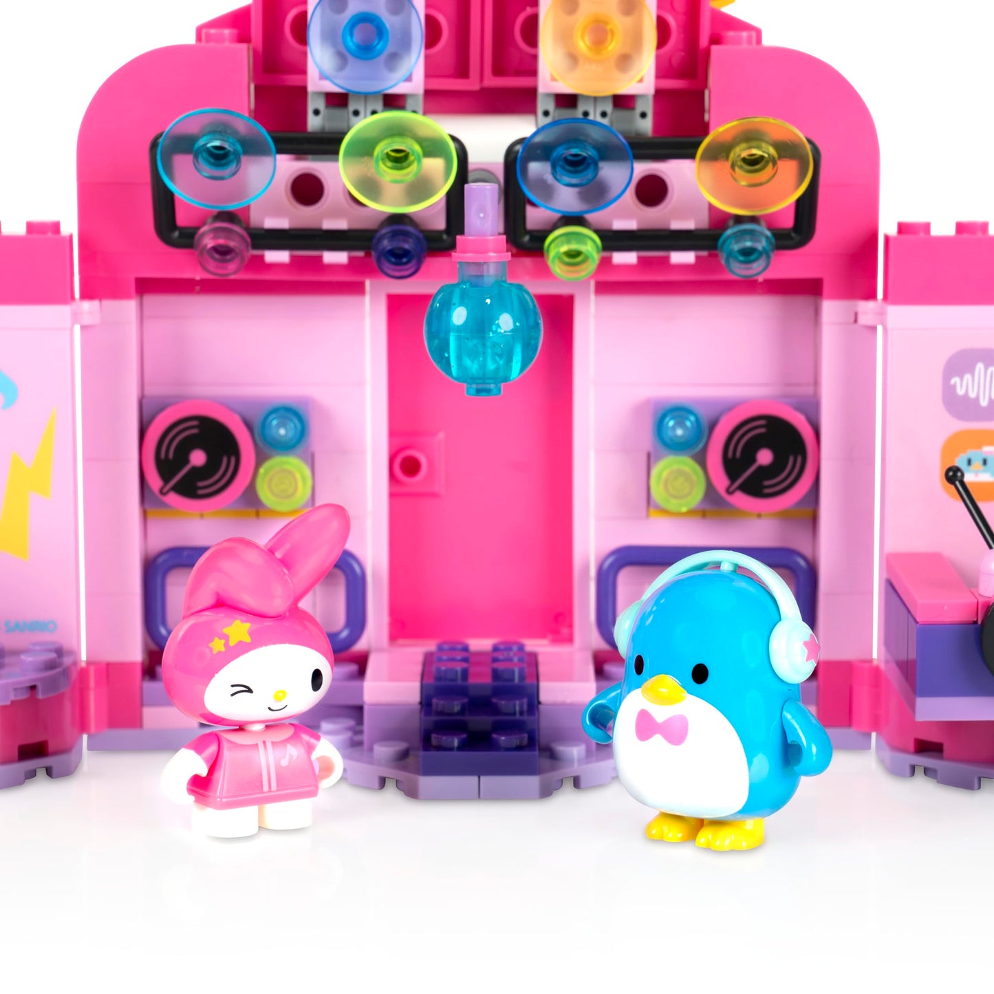 BLDR Hello Kitty and Friends My Melody’s Music Shop Building Set - Hello Kitty & Tuxedosam Minifigures - Gift for Kids and Sanrio Fans Ages 8+, 0130