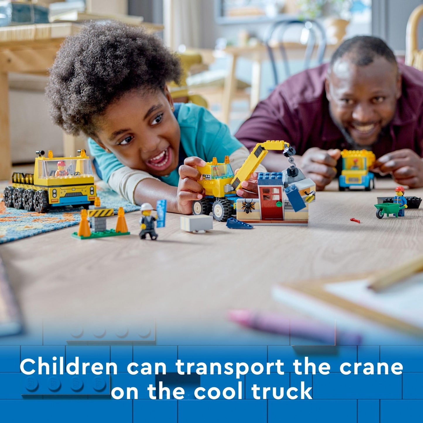 LEGO City Construction Trucks & Wrecking Ball Crane Set 60391 - 3 Vehicles, Abandoned House & 3 Minifigures, Pretend Play Toy for Kids 4+