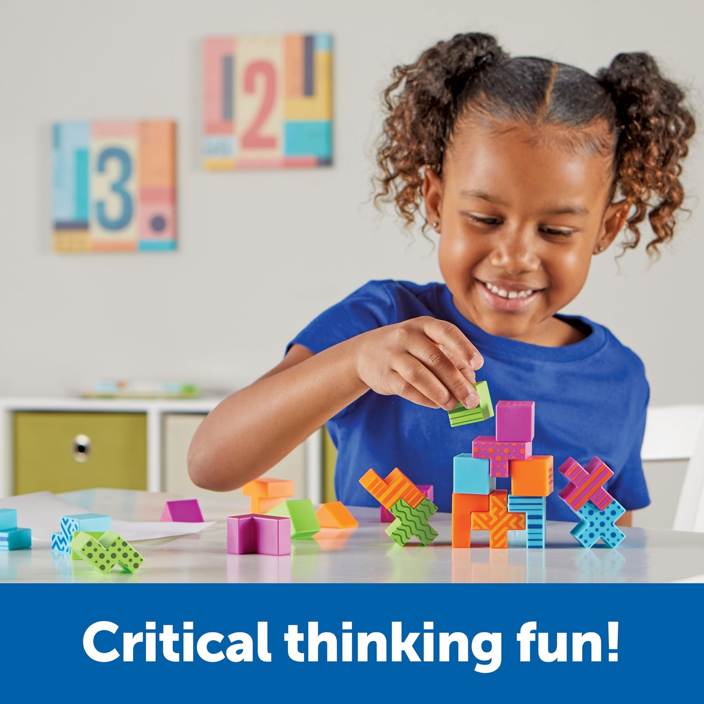Learning Resources STEM Explorers Brainometry – 3D Puzzle Brain Game for Kids, Logic & Building Toy, Math Manipulative Gift for Boys & Girls