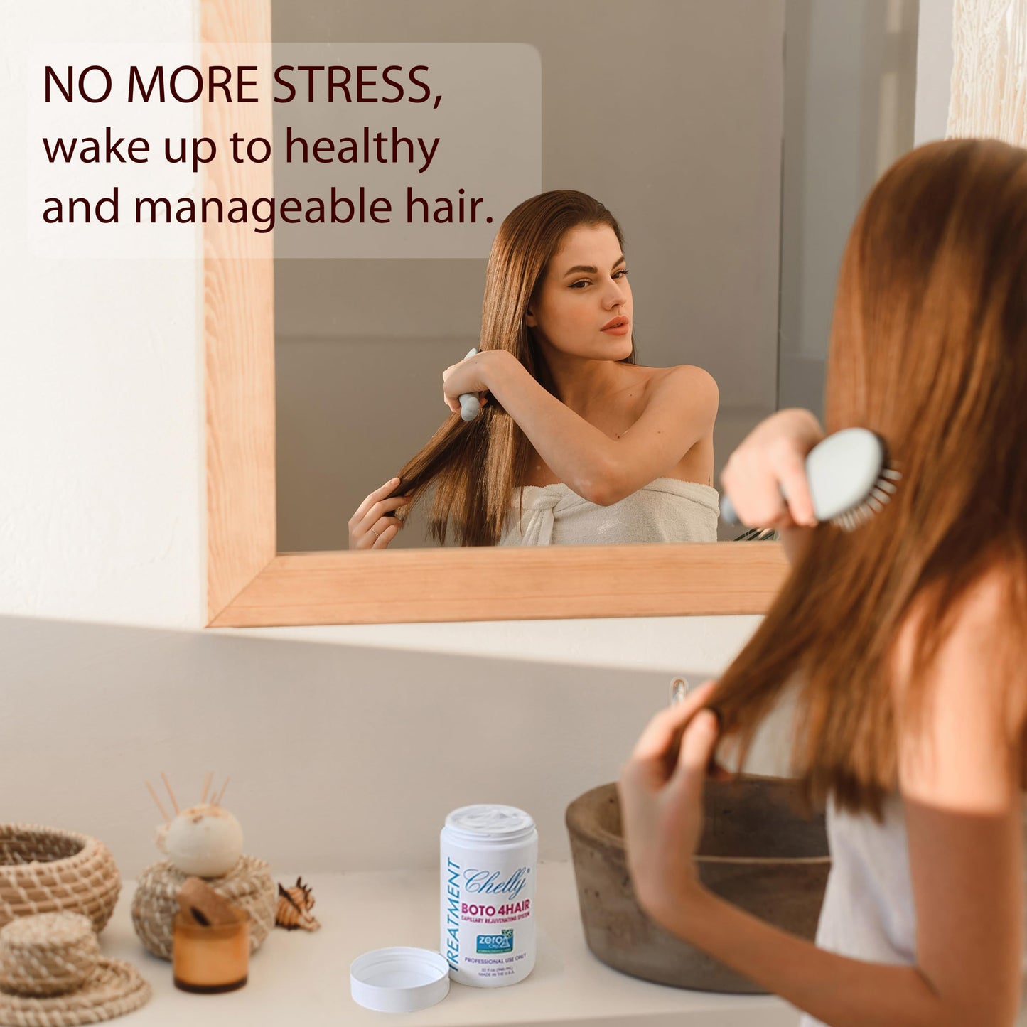 CHELLY Hair Treatment Capillary Rejuvenating System Formaldehyde Free Extreme Moisture Treatment 32 Fl Oz Cosmetics