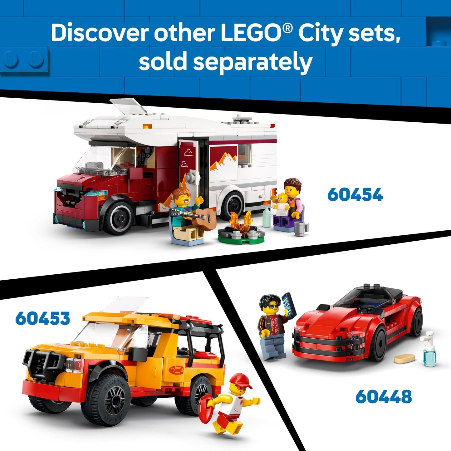 LEGO City Red Sports Car 60448 – Building Toy for Kids 5+, Includes Driver Minifigure & Accessories, Birthday & Holiday Gift