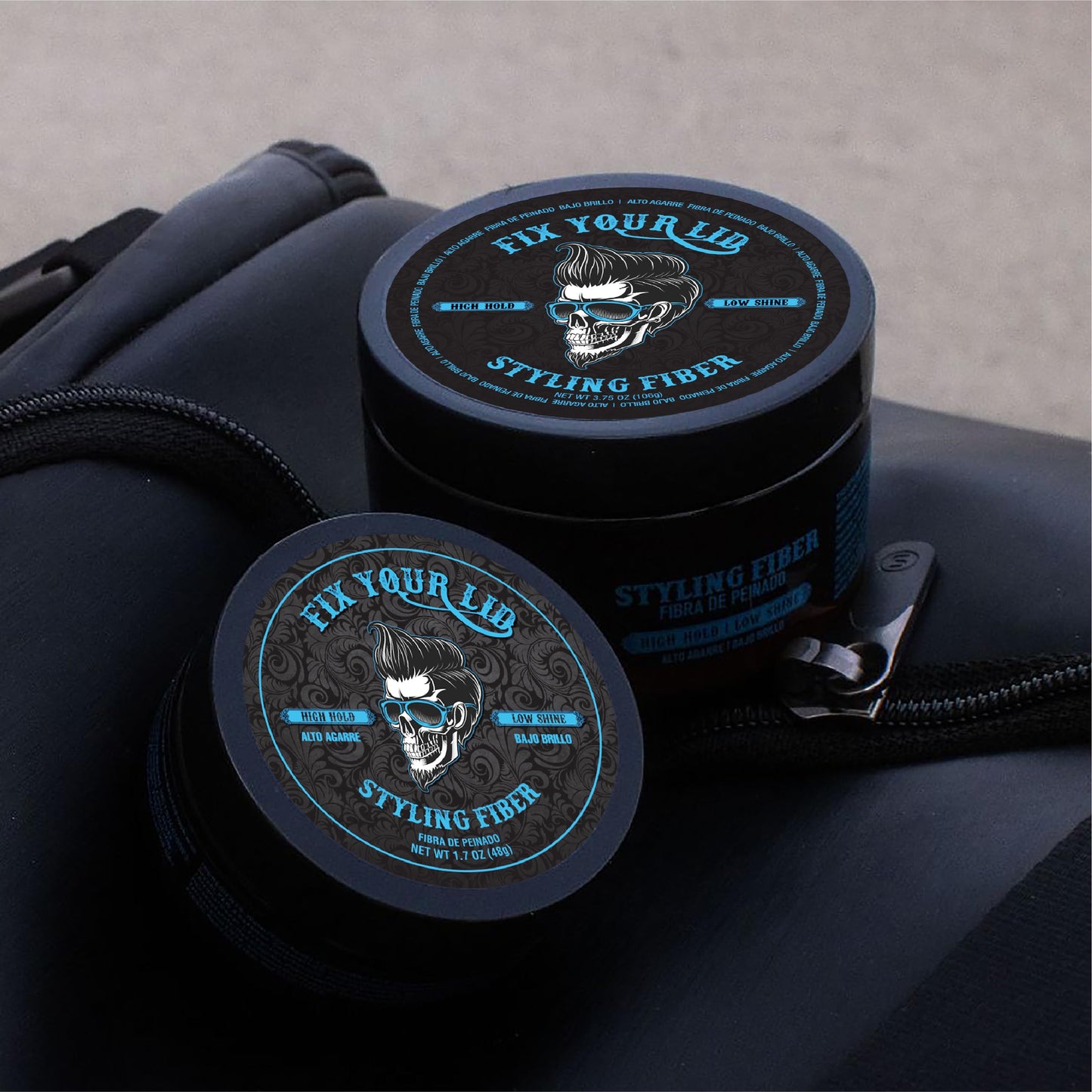 Fix Your Lid Hair Styling Fiber for Men & Boys – High Hold, Low Shine Pomade for Short Hair, Citrus Scent, Paraben & Phthalate Free, 3.5 oz