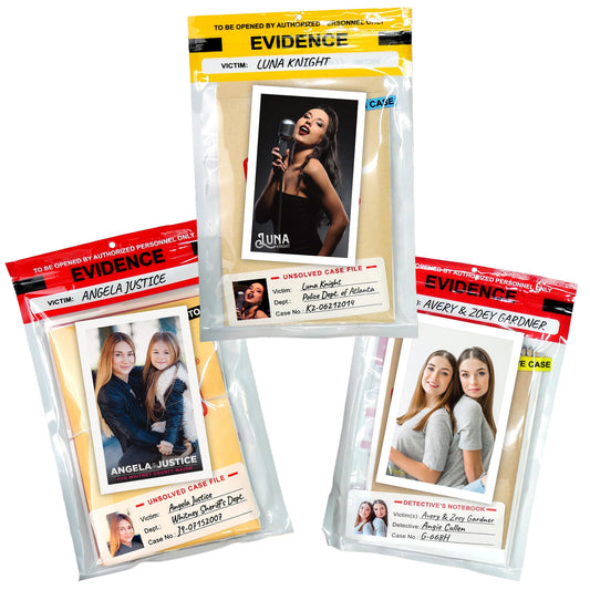 Unsolved Case Files - 3 Case Bundle – Avery Gardner, Luna Knight, and Angela Justice Cases