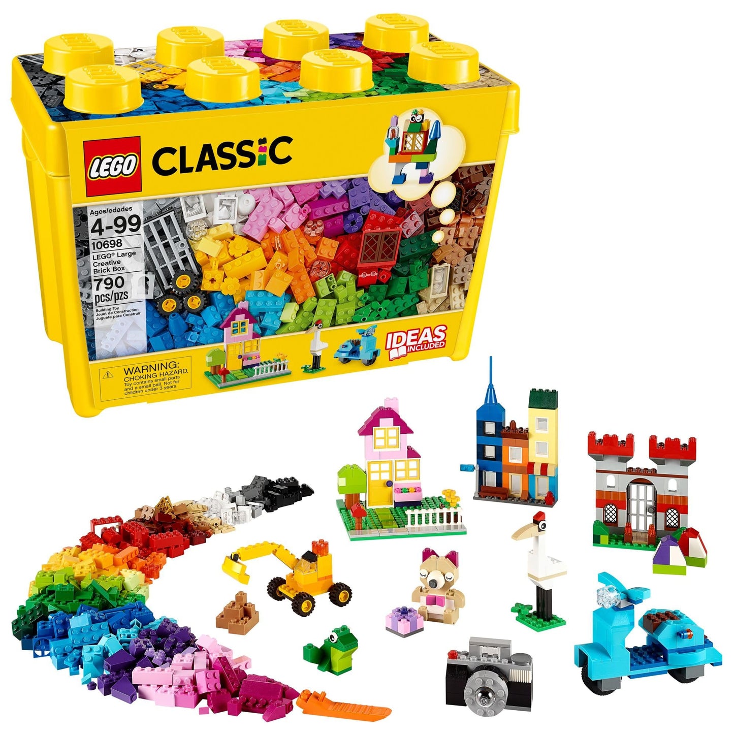 LEGO Classic Large Creative Brick Box 10698 – Building Set & Storage Solution for Kids, Boys & Girls, Home or Classroom Play