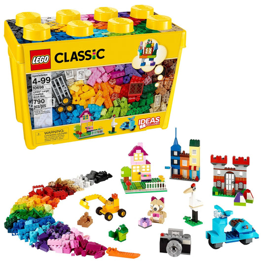 LEGO Classic Large Creative Brick Box 10698 – Building Set & Storage Solution for Kids, Boys & Girls, Home or Classroom Play