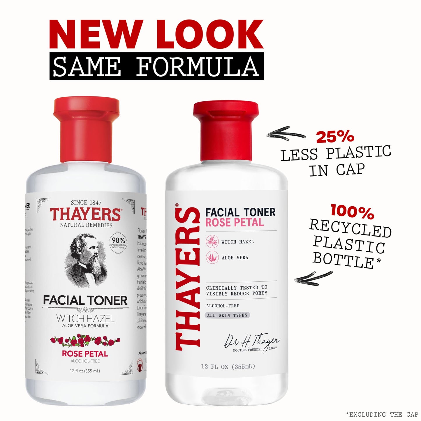 Thayers Alcohol-Free Rose Petal Witch Hazel Toner – Hydrating, Soothing & Refreshing Facial Toner for All Skin Types, 12oz