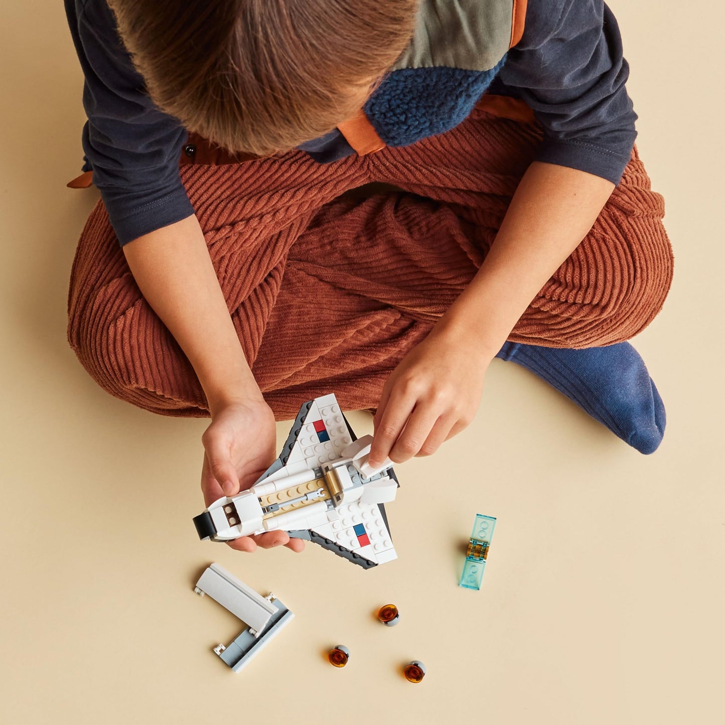 LEGO Creator 3-in-1 Space Shuttle Set, Build 2 Spaceships or Astronaut, STEM Toy for Kids 6+, Birthday & Holiday Gift, 31134