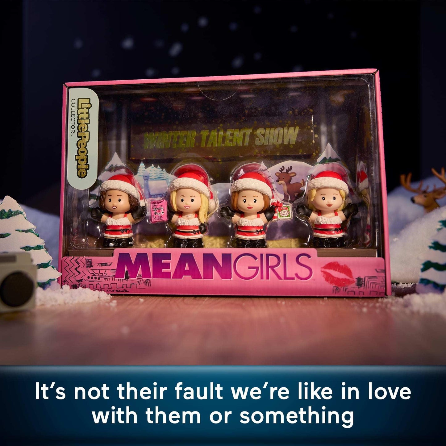 Little People Collector Mean Girls Movie Special Edition Holiday Set for Adults & Fans, 4 Figures in a Display Box