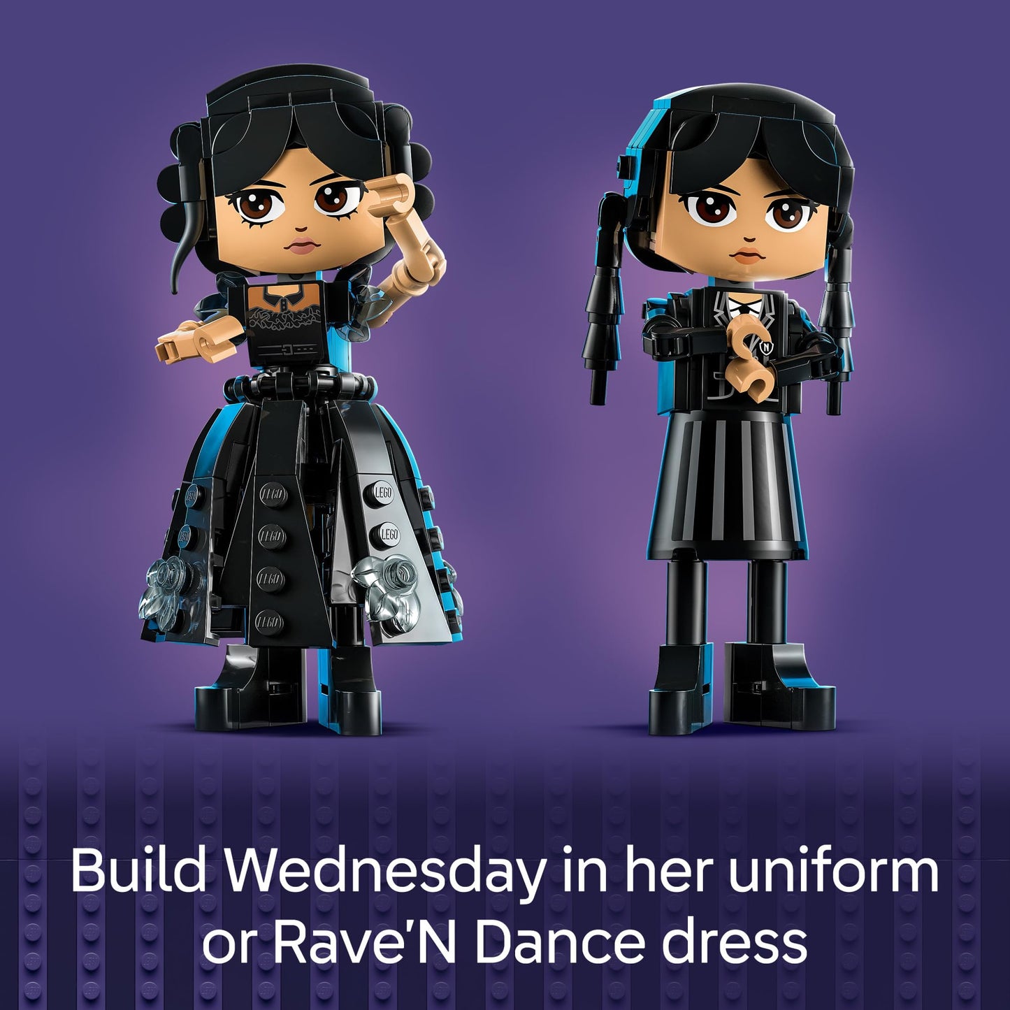 LEGO Wednesday Addams Figure (76780) Building Toy for Kids Ages 10+ - Collectible Display Model for Fans, Fun Gift for Girls & Boys