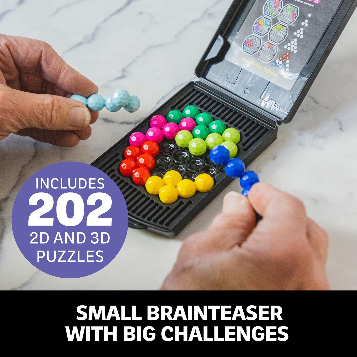 Educational Insights Kanoodle Genius – 3D Puzzle Brain Teaser Game with 200+ Challenges, Fun Gift & Easter Basket Stuffer for Kids Ages 8+