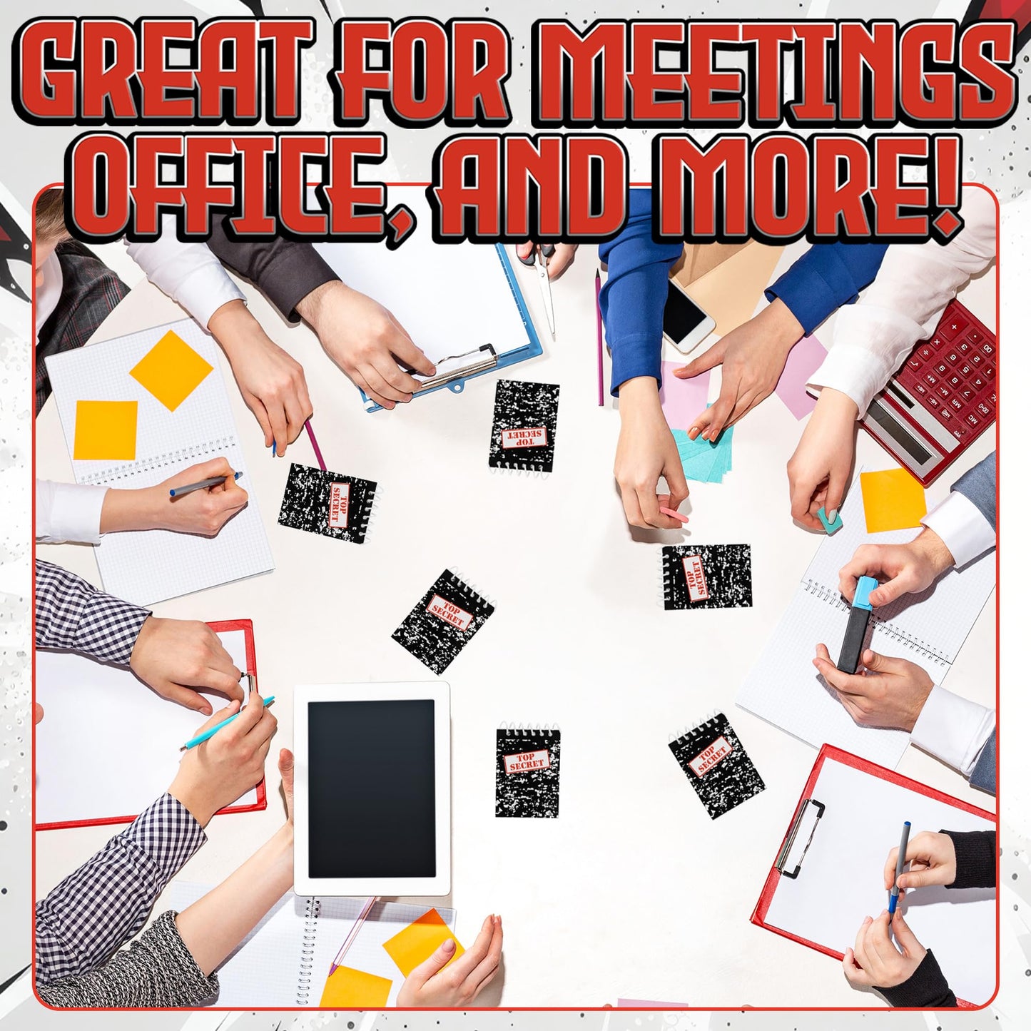 Bedwina Mini Notebooks for Kids Party Favors – Pack of 24 Spiral Notepads for Spy, Detective, or Murder Mystery Themed Parties