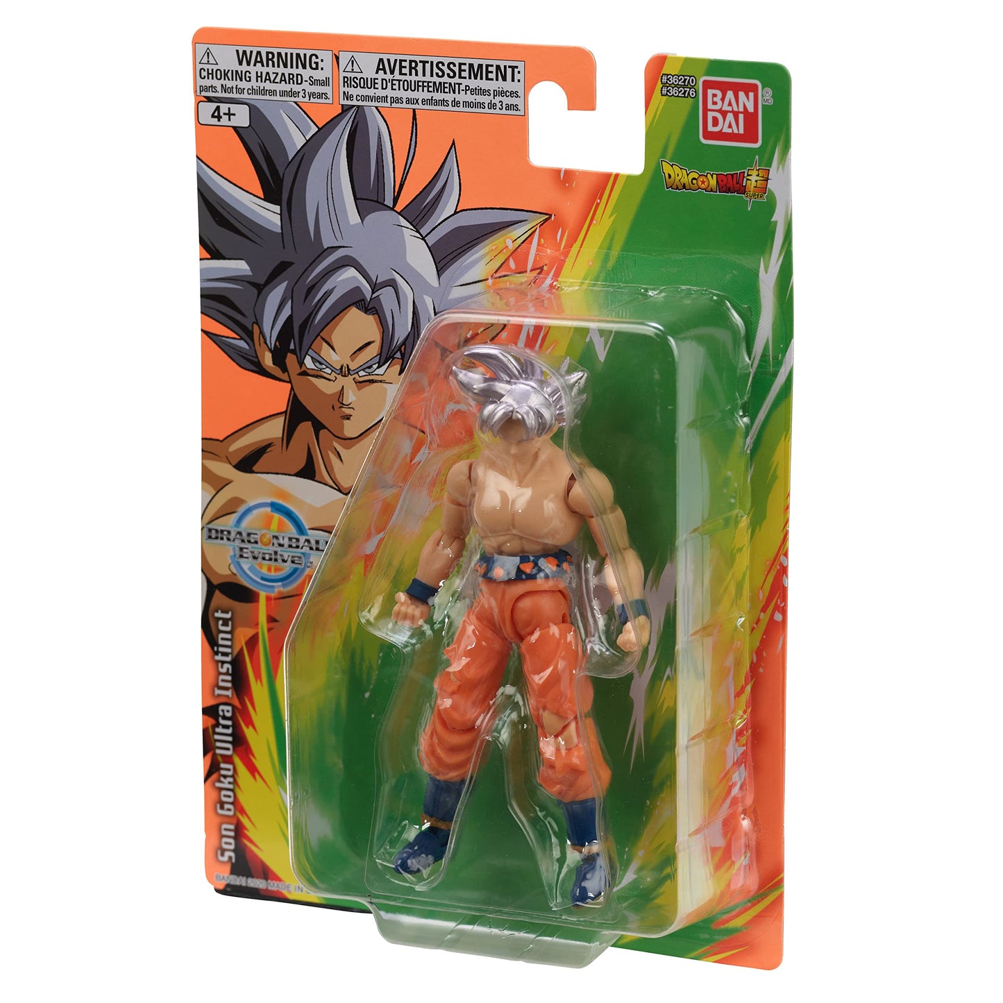 Bandai Namco - Dragon Ball Super - Goku Ultra Instinct, Dragon Ball Evolve 5" Action Figure