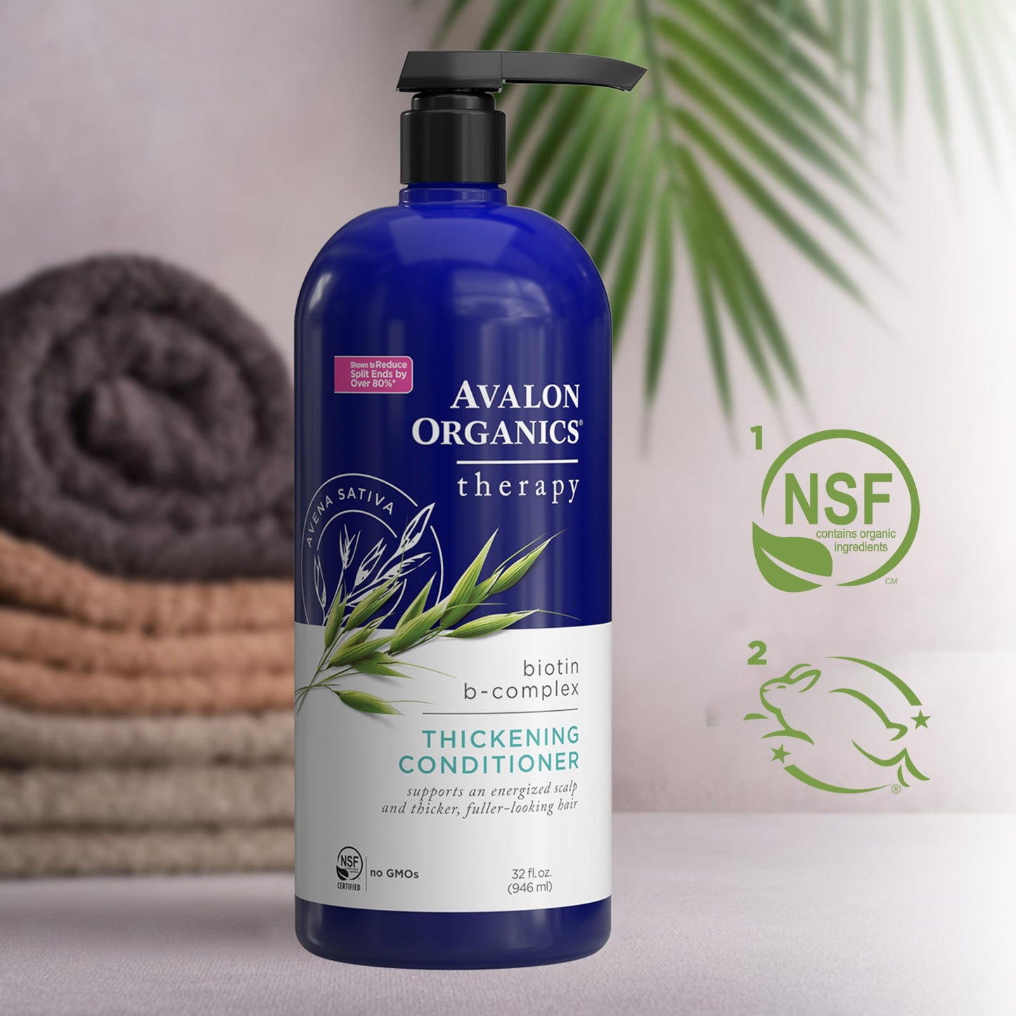 Avalon Organics Therapy Thickening Conditioner Biotin B-Complex, 32 oz