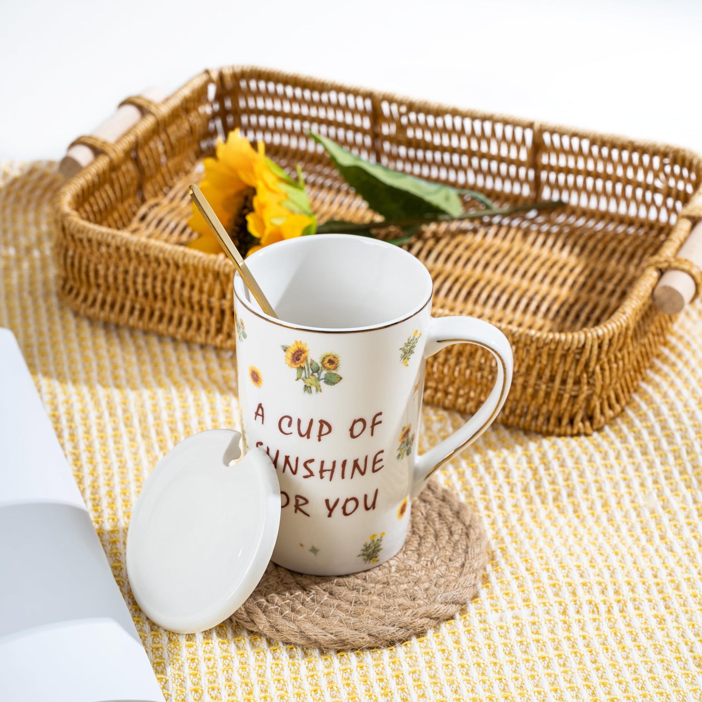 TOYIYAR Birthday Gift Box for Women – Sunshine & Sunflower Self-Care Set, Relaxation & Encouragement Package for Friends