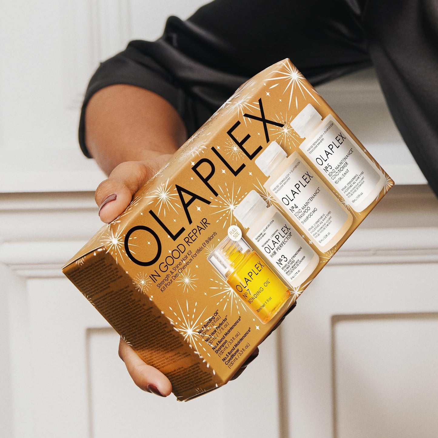 Olaplex In Good Repair Hair Kit – No.3, 4, 5, 7 Bonding Set | Strengthen, Hydrate & Repair | Frizz Control (72H), Shine & Damage Protection