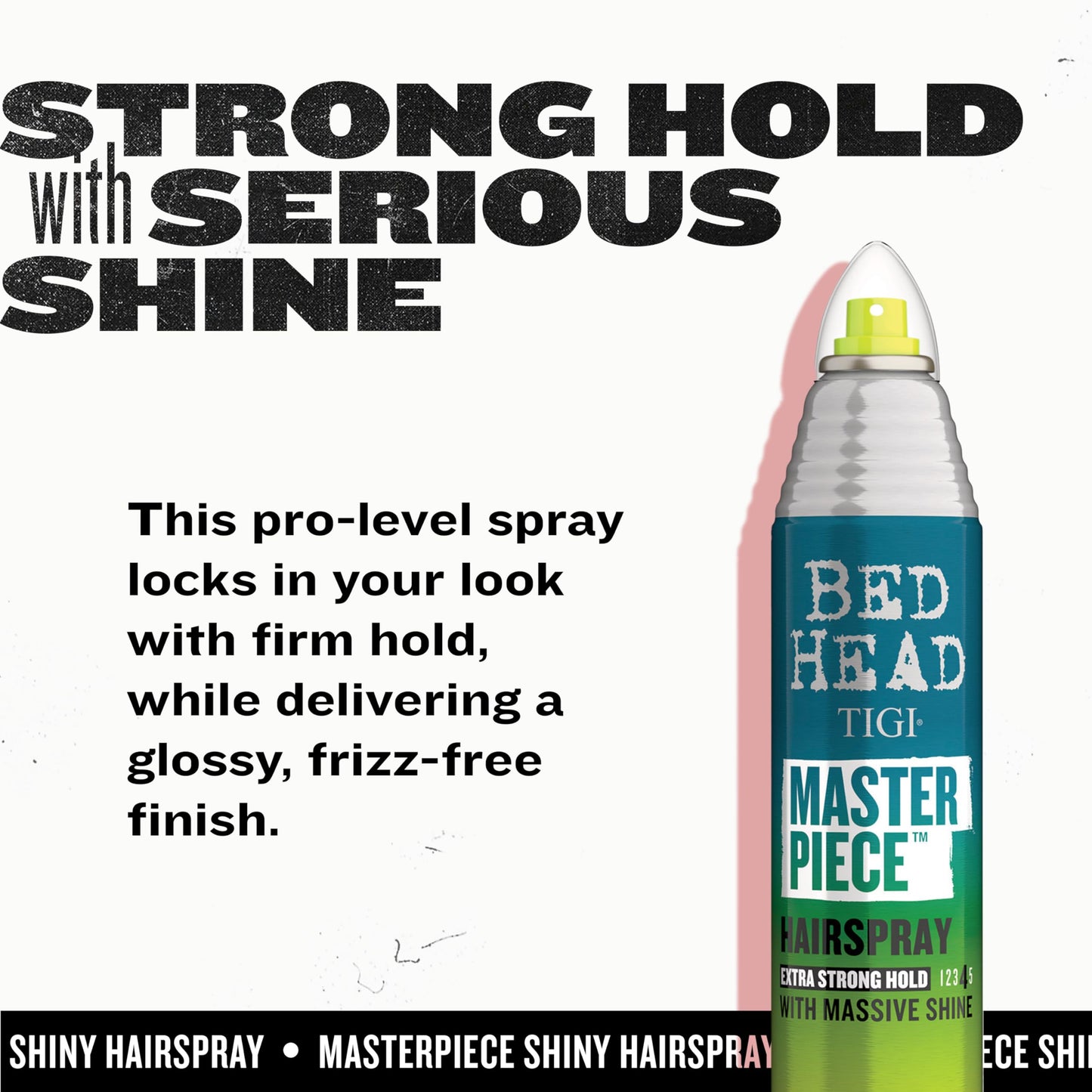 TIGI Bed Head Frizz Control Hair Spray, Masterpiece Extra Hold Hair Care Spray for Shiny and Glossy Hair, 10.3 oz