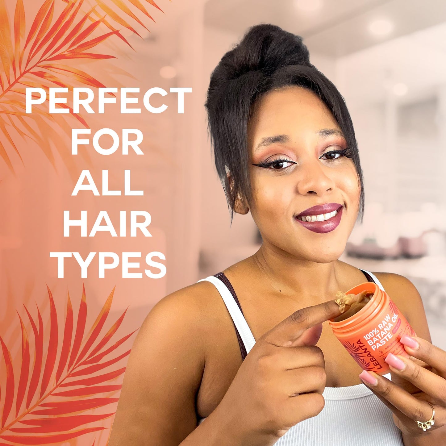 Lebanta Raw Batana Oil for Hair Growth – 100% Pure Organic Unrefined Oil from Honduras, Cold Pressed for Thick, Strong Hair & Scalp Care – 4oz