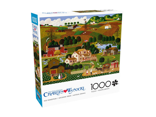 Buffalo Games - Charles Wysocki - Old Homestead - 1000 Piece Puzzle - Challenging Puzzle Perfect for Game Nights - Finished Size is 26.75 x 19.75