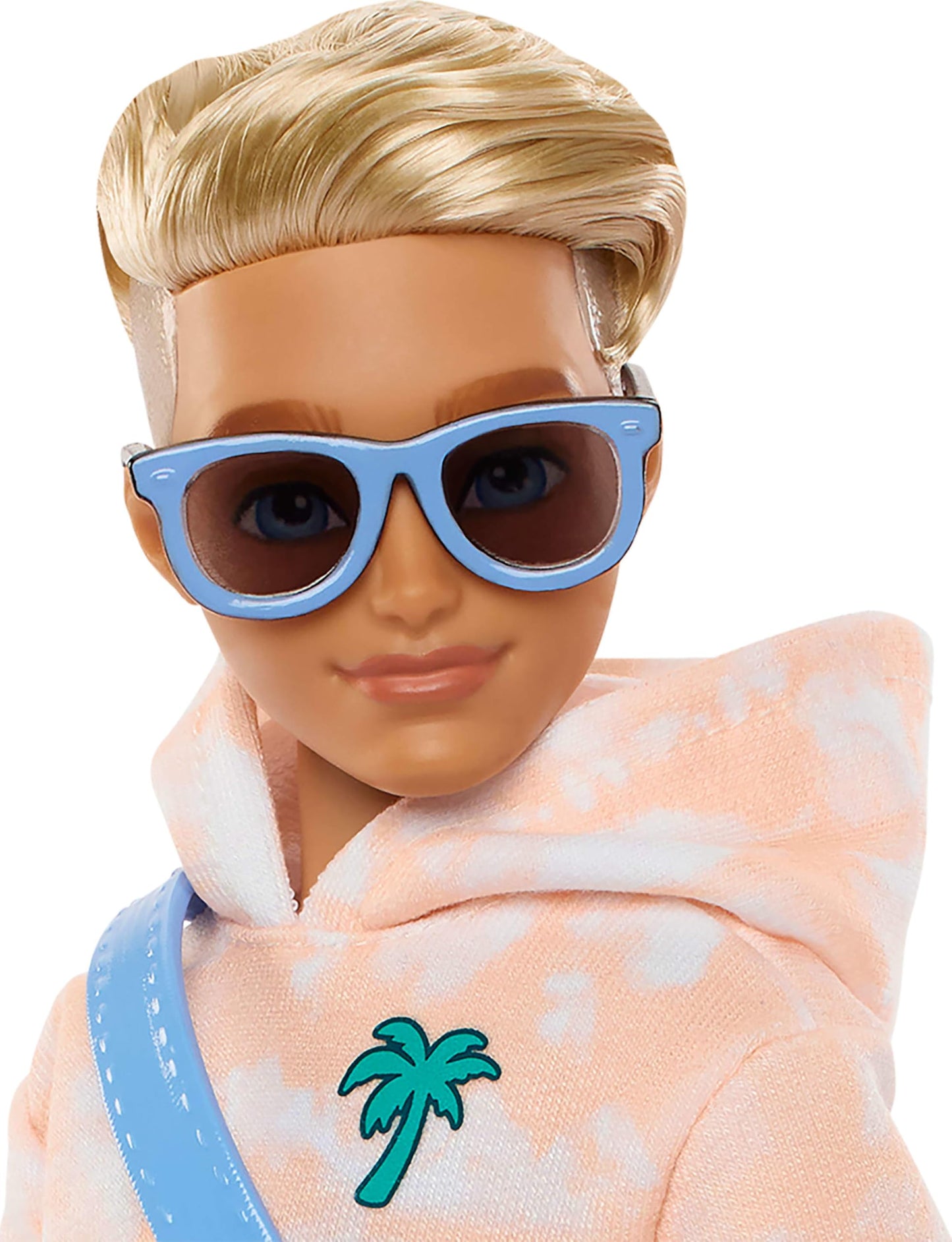 Barbie Dream Besties Doll and Accessories, Ken Posable Fashion Doll with Removable Fashions & Blonde Hair, 9 Summer & Skateboard Themed Pieces