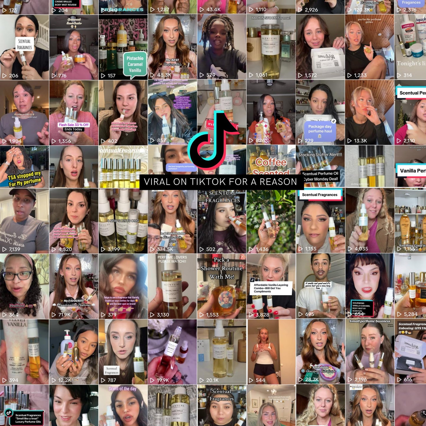 Scentual Fragrances Ultra-Concentrated Hair & Body Perfume Mist for Women – Long Lasting Gourmand Scent, Vegan & Cruelty Free, Caramel Vanilla