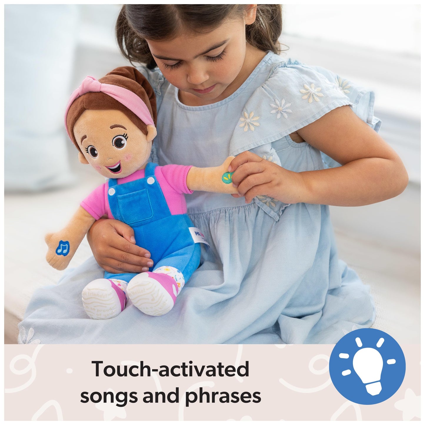 Ms. Rachel Speak & Sing Doll 16” Tall Interactive Toy with 4 Songs & 16+ Phrases, Toddler Toys for Girls & Boys Ages 6 Months to 3+ Years