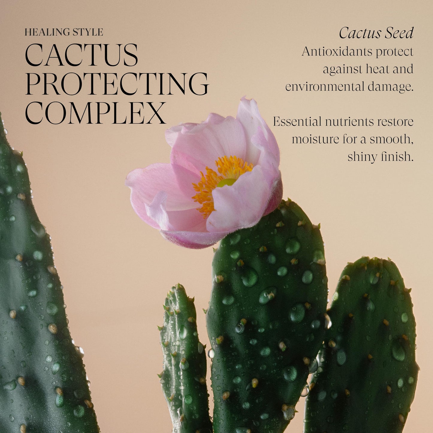 L'ANZA Healing Style Smoother Balm 6.8 Oz | Keratin Hair Serum & Straightening Treatment | Heat Protectant & Anti-Frizz for Curly, Wavy Hair