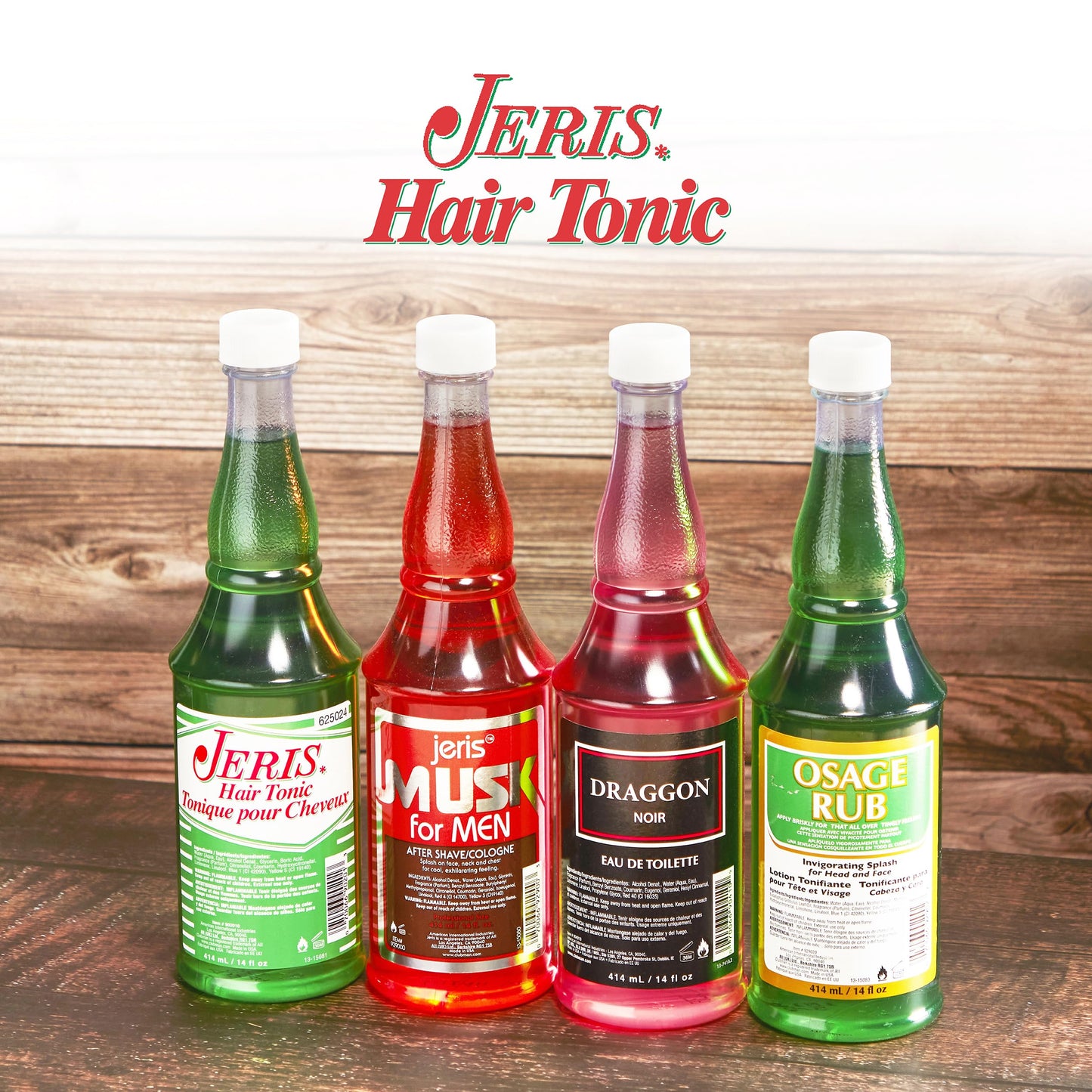 Clubman Jeris Hair Tonic for Men - Hair Oil for Men, Grooming Tonic, Restores and Conditions Hairs, Refreshing Scent, 14 fl oz