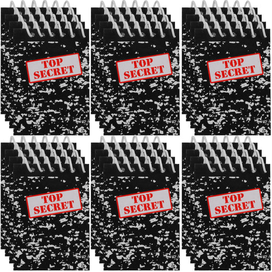 Bedwina Mini Notebooks for Kids Party Favors – Pack of 24 Spiral Notepads for Spy, Detective, or Murder Mystery Themed Parties