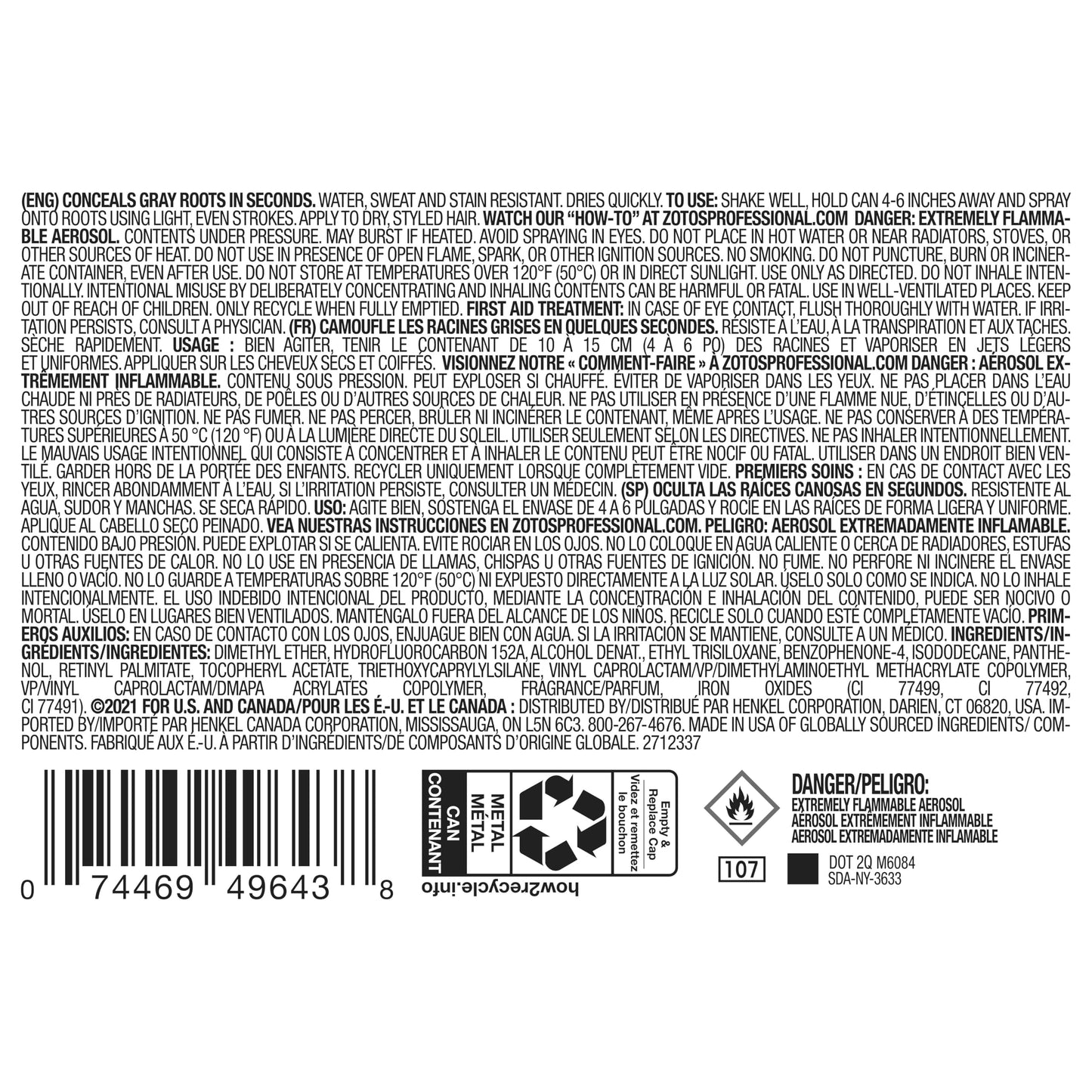 AGEbeautiful Root Touch Up Spray - Temporary Gray Concealer & Volumizer, Covers Thinning Hair, Water & Sweat Resistant, Medium Brown, 2 Fl Oz