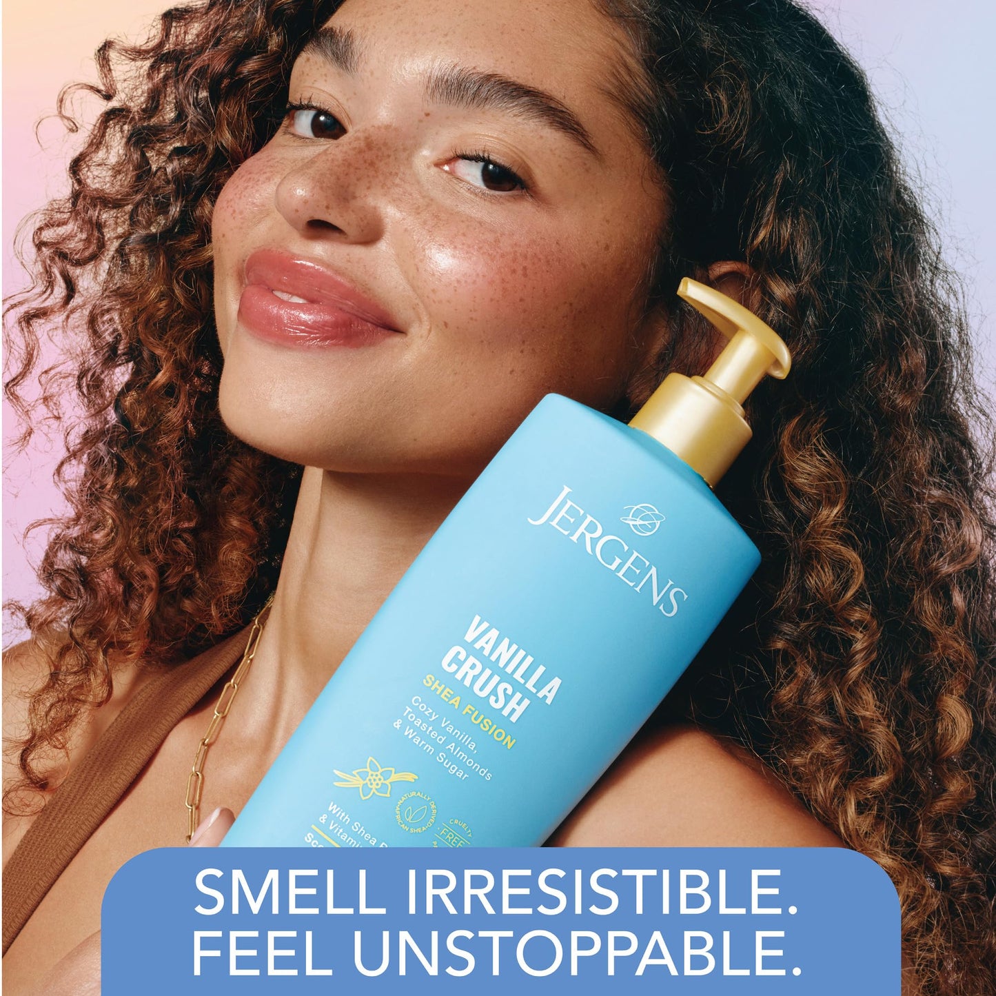 Jergens Shea Fusion Vanilla Crush Body Lotion, Moisturizer with Shea Butter & Vitamin E, 14 Fl Oz