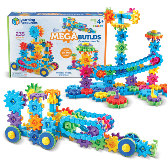 Learning Resources Gears! Gears! Gears! Mega Builds – STEM Building Toys for Toddlers, Fine Motor Skills, Science & Construction Kit